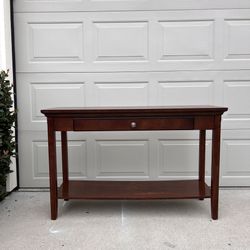 Solid Wood Console Table w/ Drawer