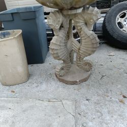 Seahorse Bird Bath