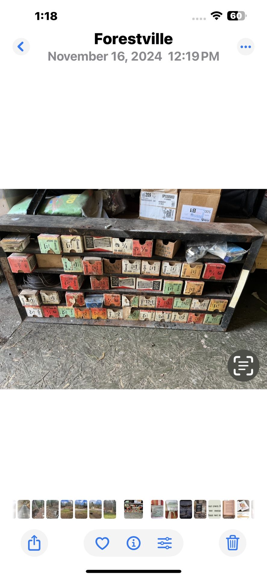 Vintage Parts Cabinet Pick-A-Nut