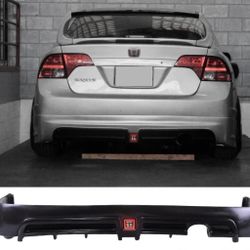 06-11 Civic 4Dr Rear Bumper Lip w/ LED Brake Light