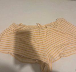 Women yellow mini shorts