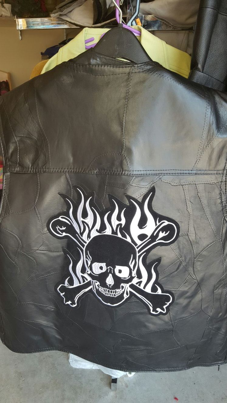 I have 2 left , Genuine leather vest