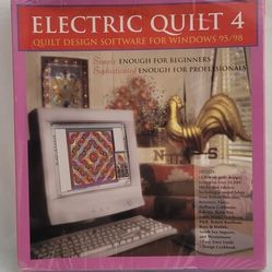 Electric Quilt Design Software Windows 95/98 Cd Complete Patterns New Sealed 