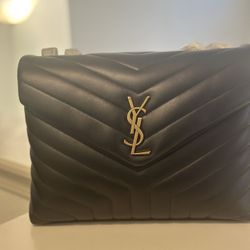 Saint Laurent Lou Lou medium New Authentic Black Chevron