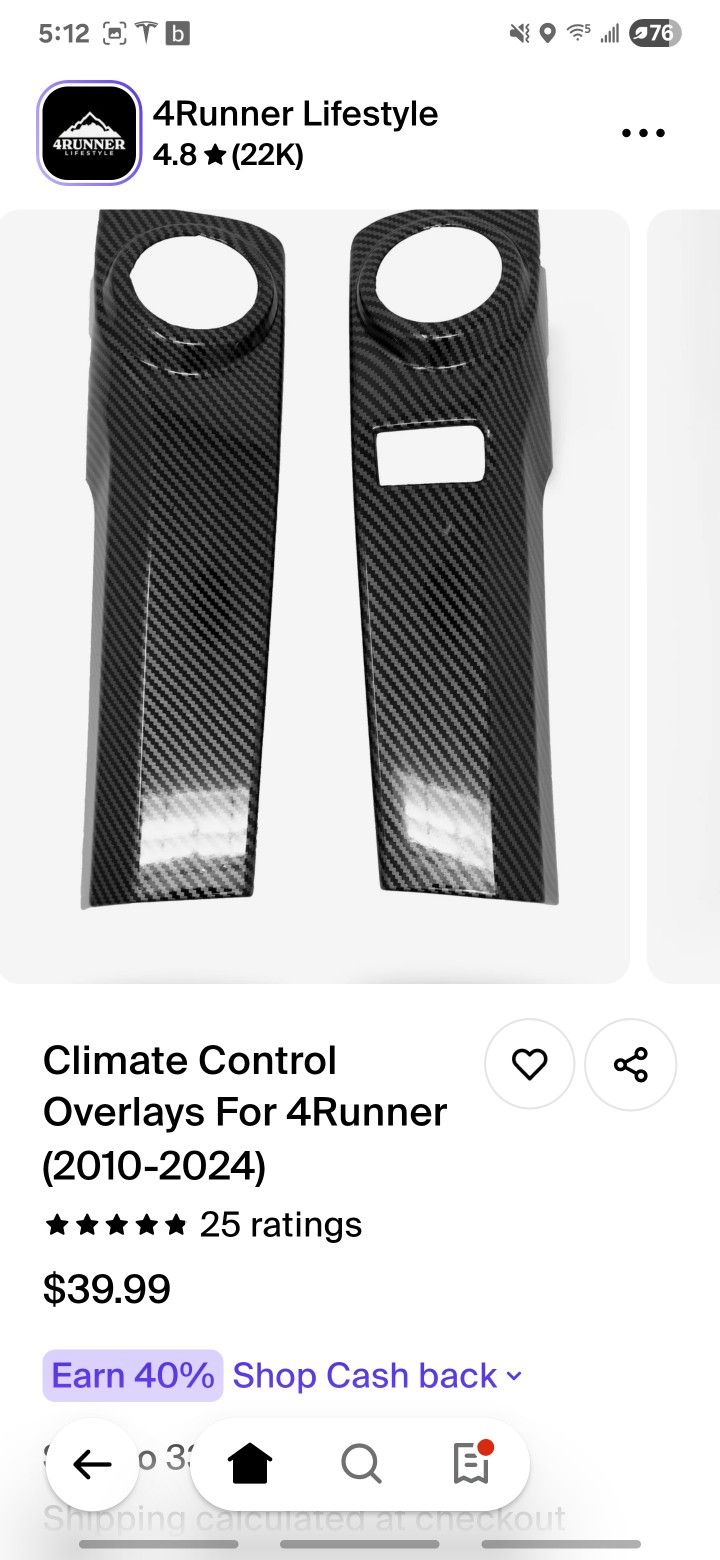 4Runner Climate Control Overlay