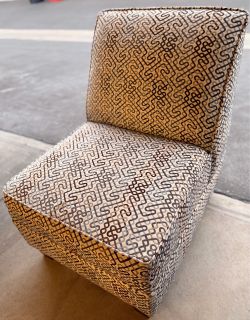 Upholstered Slipper Chair