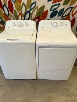 GE washer and dryer laundry