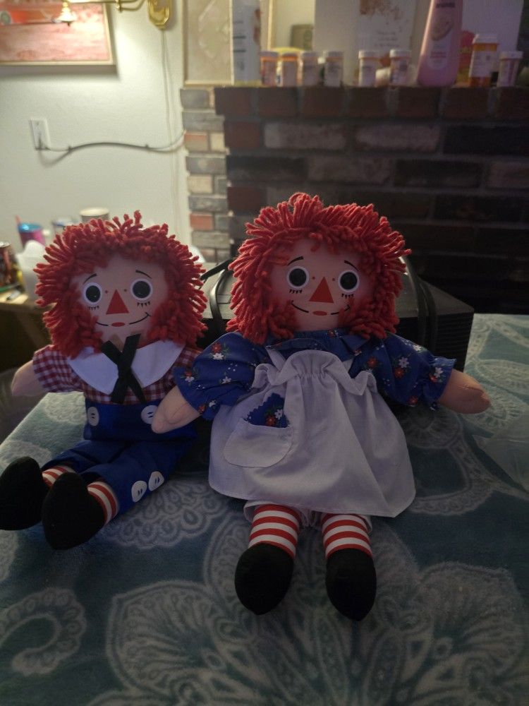 Raggedy Ann And Andy Play School Dolls