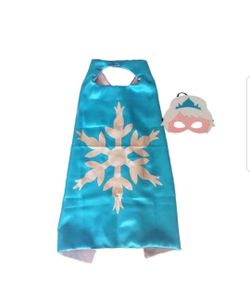Elsa frozen cape and face mask costume