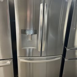 OPEN BOX LG FRENCH STYLE STAINLESS STEEL REFRIGERATOR