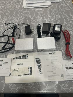 Barix Instreamer Network Audio Encoder 2012.8076, Barix Exstreamer 100 IP Audio Stream Decoder my father had them he was electronic tech man
