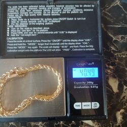 Beautiful 14kgold woman's wide heart styled bracelet