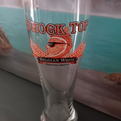 SHOCK TOP BELGIAN WHITE BELGIAN-STYLE WHEAT ALE Pilsner Beer Glass