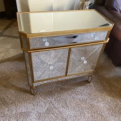 Small Glass Console Table/ Dresser