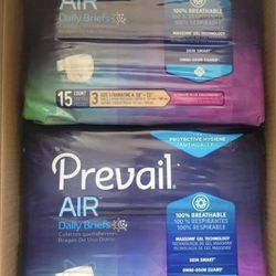 Prevail Breezers 360 Incontinence Briefs BRAND NEW