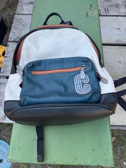 Coach leather backpack