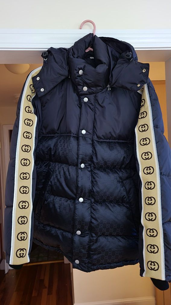 Gucci Monogram Nylon Oversized Men Jacket Size 46 (L/XL)