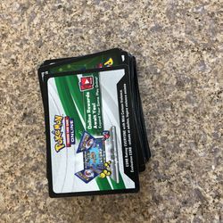 139 Pokémon Code Cards