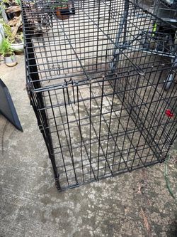 Large Black Wire Dog Crate