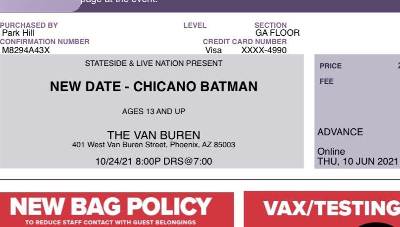 Chicano Batman Tickets @ The Van Buren