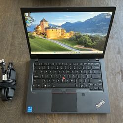 LENOVO THINKPAD T14 GEN 2 LAPTOP 2.4 GHZ / 16 GB RAM / 500 GB HDD