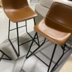 Leather Bar Stools New 