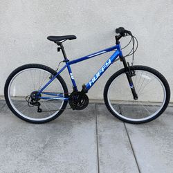 New 26" Huffy Rock Creek Men's Mountain Bike 18 Speed Blue/ Silver/Black