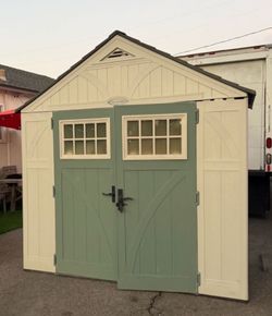 Suncast Tremont 8x4 Plastic Vinyl Resin Outdoor Storage Shed