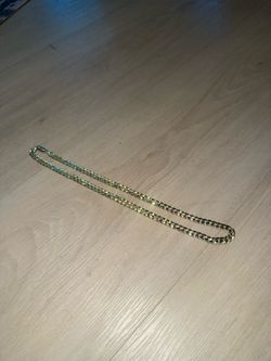 .925 Gold Plated Miami Link