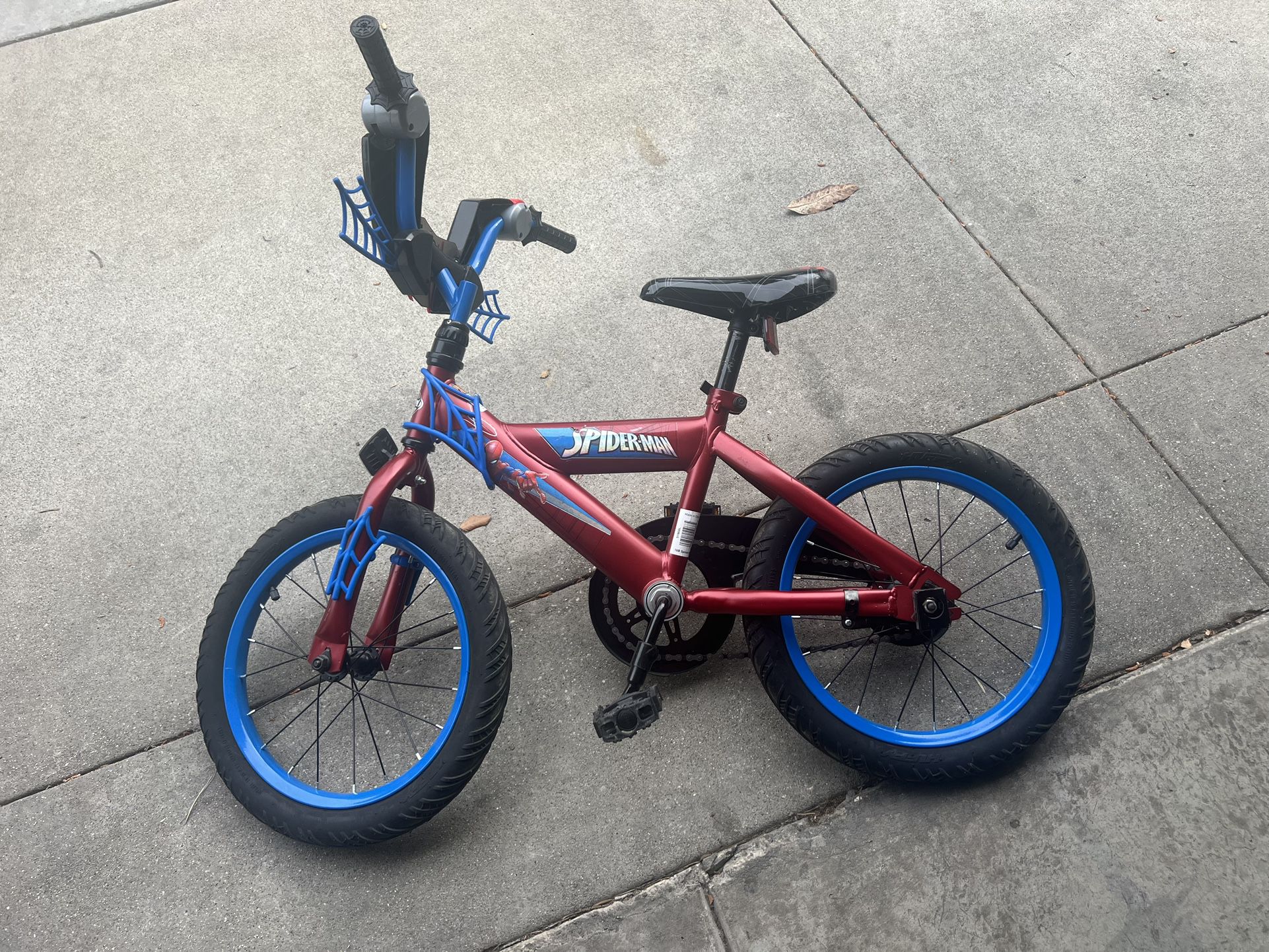 16” Spiderman Kids Bike.  $40