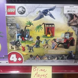 Lego Jurassic World 76963-1 Baby Dinosaur Rescue Center