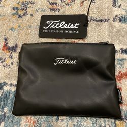 Titleist Travel Gear Professional Zippered Golf Pouch Black - New With Tags