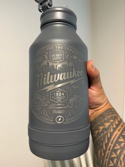 Custom Laser engraved 64oz water bottle