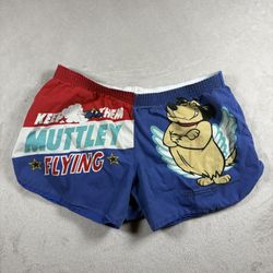 Vintage Wacky Races Muttley Size L Shorts 1996 Hanna Barbera 90s USA Cartoon #3F