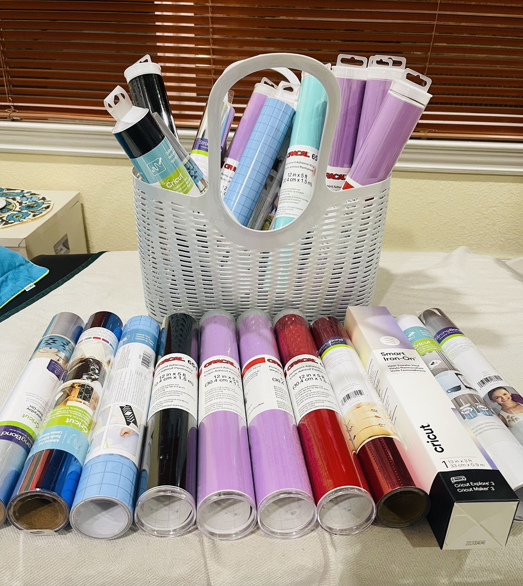 Cricut and Oracal Vinyl (assorted materials and colors)
