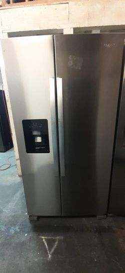 Whirlpool Side-by-Side Stainless Steel Refrigerator Fridge

