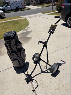 Golf cart and bag