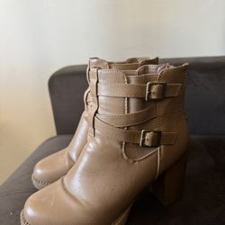Brown Heeled Boots