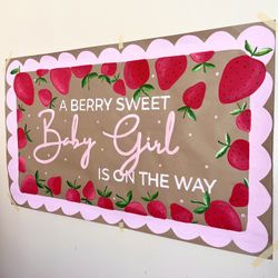 Hand Painted Banner For Baby Shower