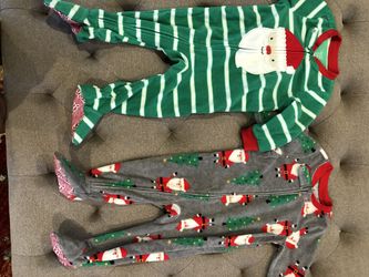 2 baby Christmas Onesies , 12 months
