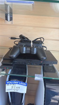 Sony PlayStation 2 Slim Console with one Controller and cords