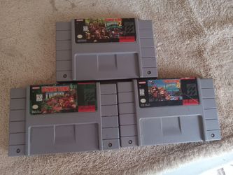 3 Snes games