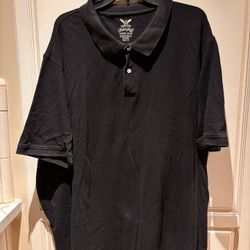Faded Glory black polo shirt size 3XL