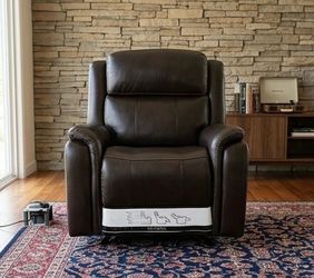 Power Leather Recliner Chair