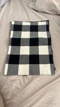 4 Piece Checkered Plaid Fabric Placemats