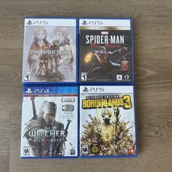 PS5 Playstation 5 Final Fantasy Tactics Spider-Man Miles Morales Borderlands 3 The Witcher 3