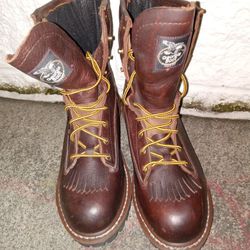 New Georgia Brown Loggers Work Boots,  Steeltoed