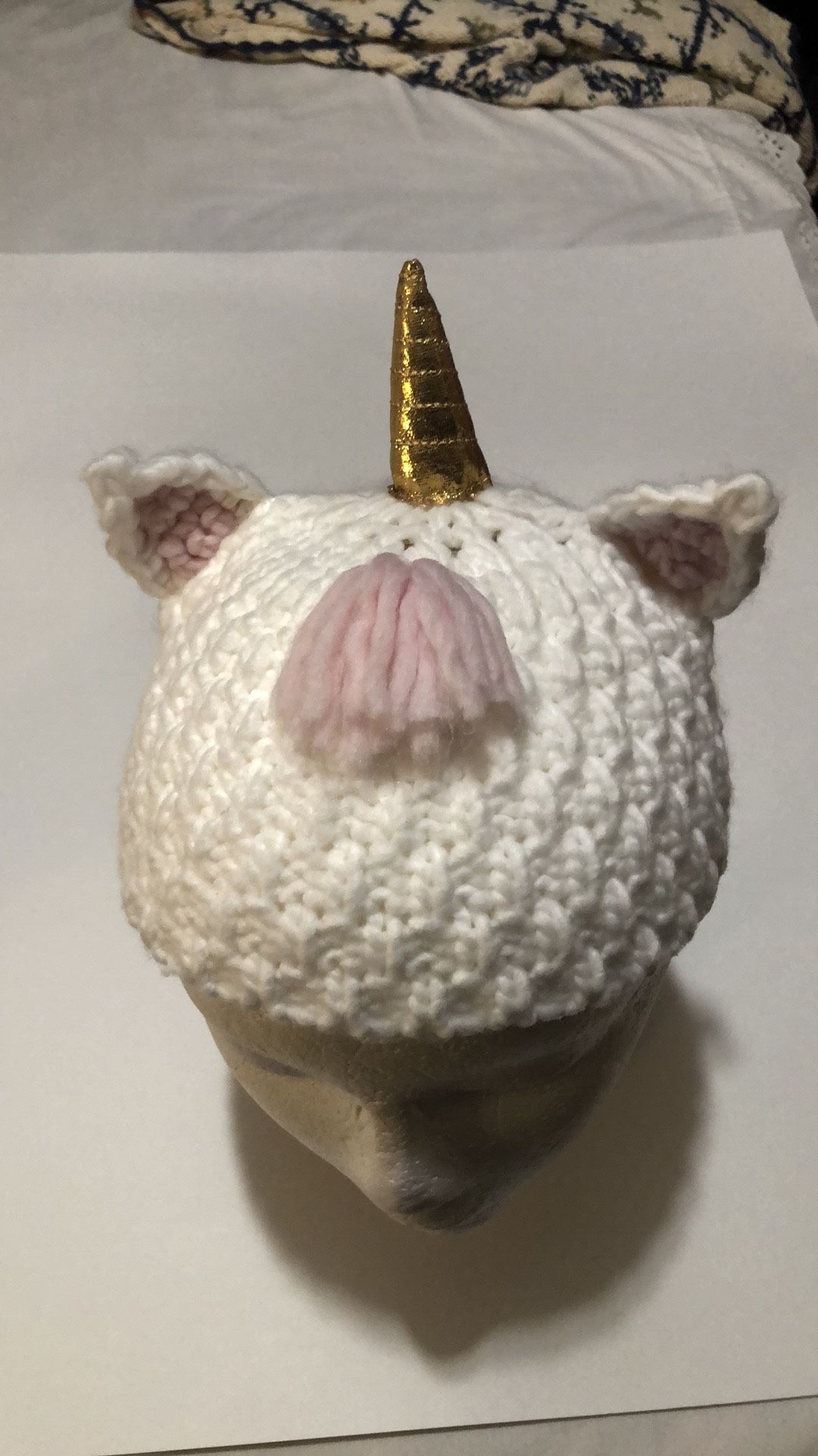 Handmade Crochet Unicorn Hat