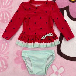 Cat & Jack Baby Girls Swimwear Set - Size: 12-18 Months