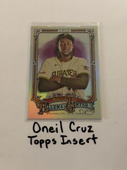 Oneil Cruz Pittsburgh Pirates Outfielder Topps Short Print Insert Card.